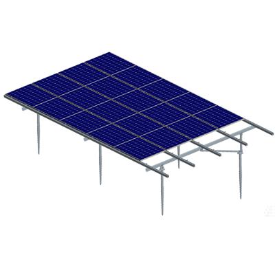 نظام تركيب الطاقة الشمسية الأرضية من الألومنيوم مع قاعدة لولبية أرضية - نوع
