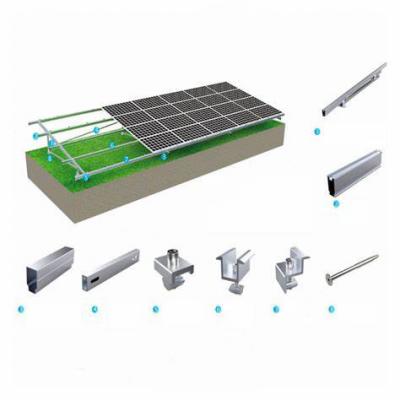 نظام تركيب الطاقة الشمسية الأرضية مع قاعدة لولبية أرضية - نوع N.
