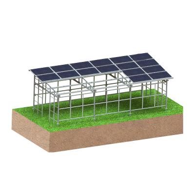 نظام تركيب الطاقة الشمسية الزراعية في الدفيئة