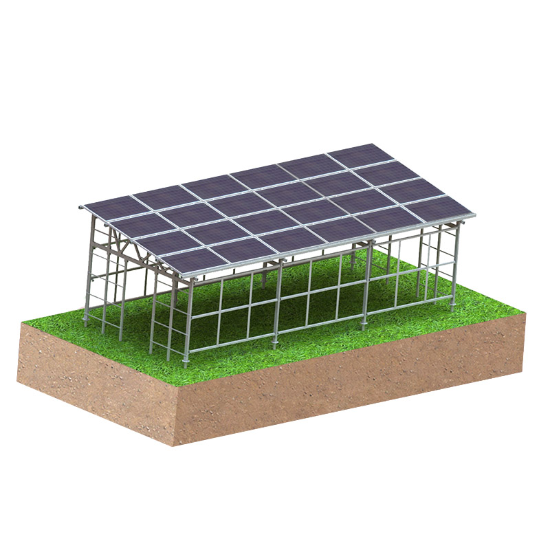 نظام تركيب الطاقة الشمسية الزراعية في الدفيئة