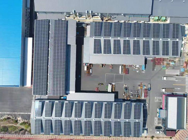مشروع سقف معدني للطاقة الشمسية 570KW، كوريا