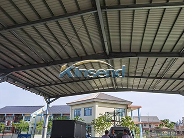 موقف سيارات شمسي ذو هيكل فولاذي من شركة ZAM، تايوان