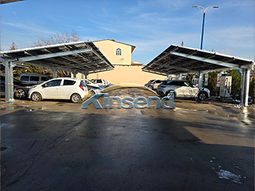 موقف سيارات معدني مقاوم للماء يعمل بالطاقة الشمسية من ZAM، أوزبكستان